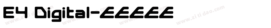 E4 Digital字体转换